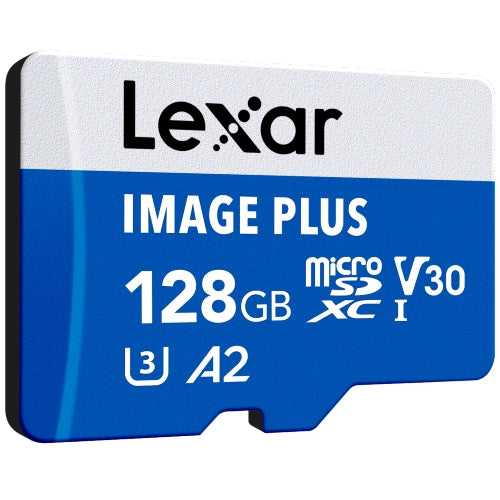 Lexar Image Plus Scheda MicroSD UHS-I V30 R100 MB/s - 128GB