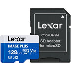 Lexar Image Plus Scheda MicroSD UHS-I V30 R100 MB/s - 128GB