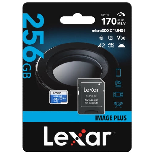 Lexar Image Plus Scheda MicroSD UHS-I V30 R170 MB/s - 256GB