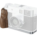 SmallRig 5223 Piastra di montaggio a L con impugnatura in legno per FUJIFILM X half, argento