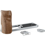 SmallRig 5223 Piastra di montaggio a L con impugnatura in legno per FUJIFILM X half, argento