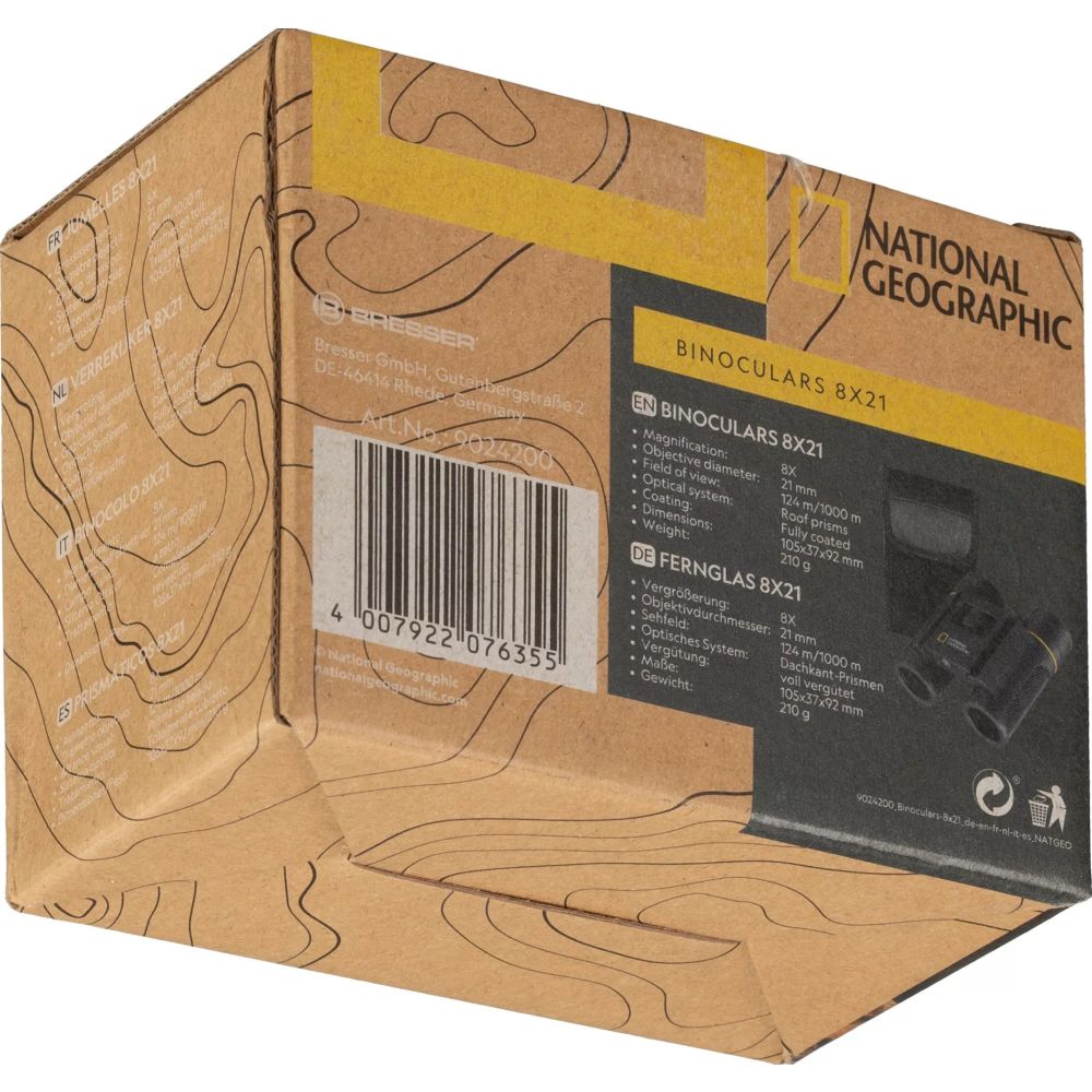 National Geographic 8x21 Binocolo tascabile