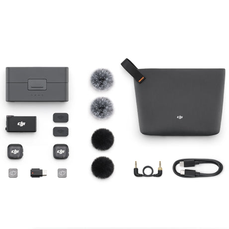 DJI Mic 3 (2 TX + 1 RX + Custodia di ricarica)