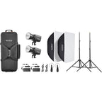 Godox Litemons LA150R K2 RGB LED Video Light 2 Light Kit (nero)