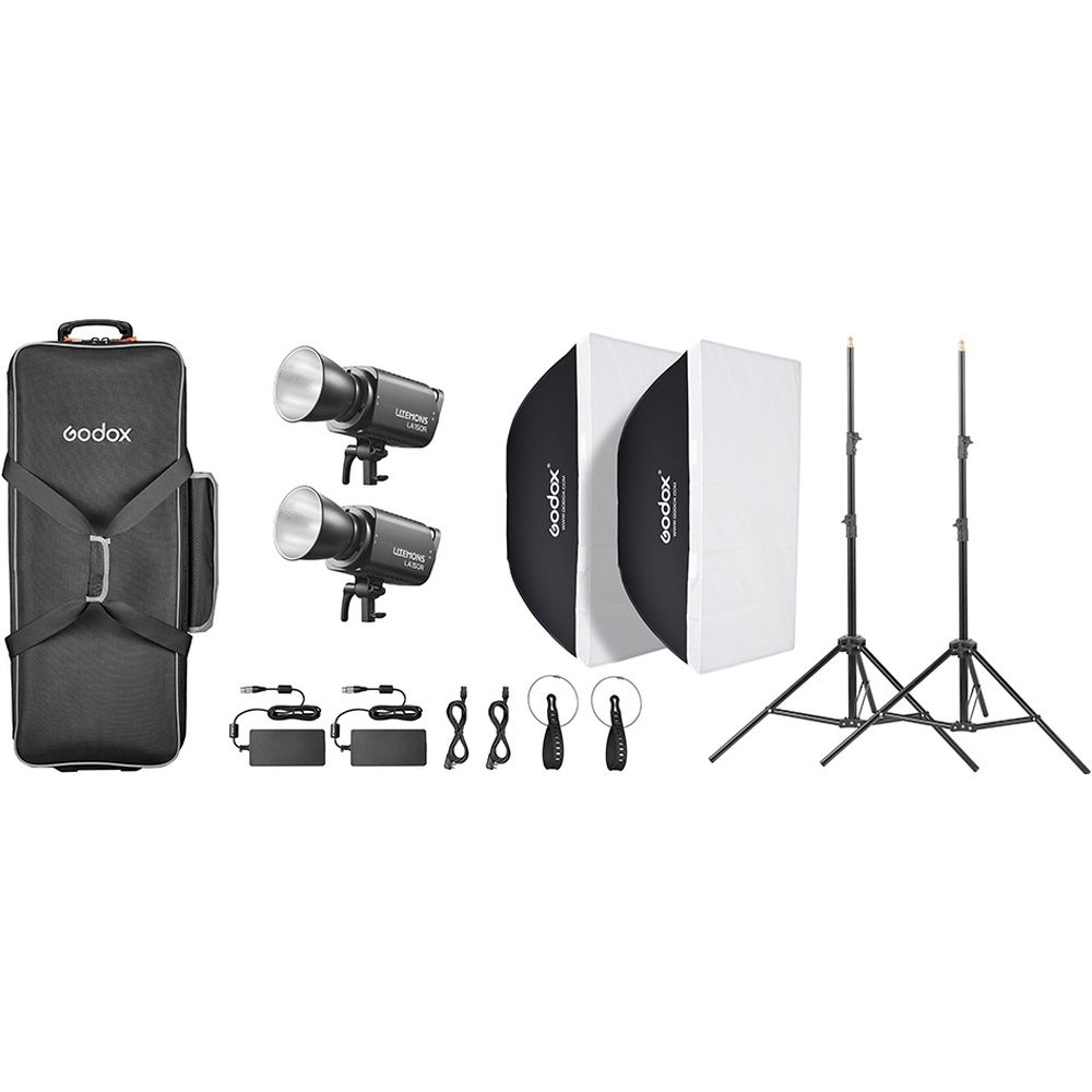 Godox Litemons LA150R K2 RGB LED Video Light 2 Light Kit (nero)
