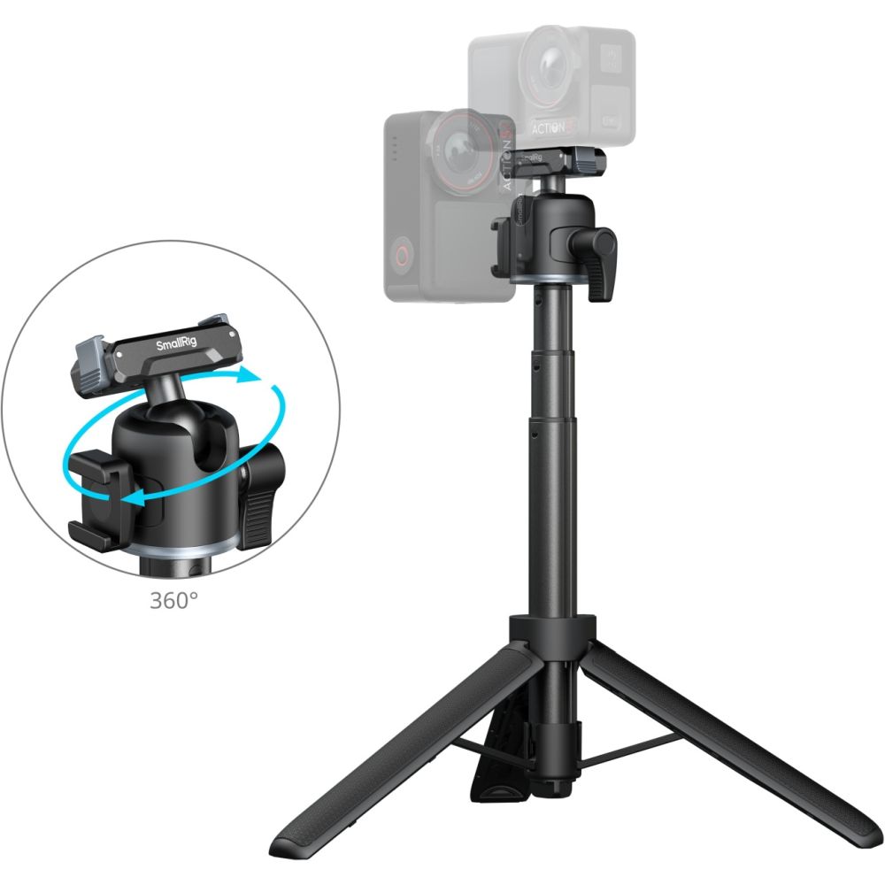 SmallRig 5435 Impugnatura-Treppiede per Action Fotocamera