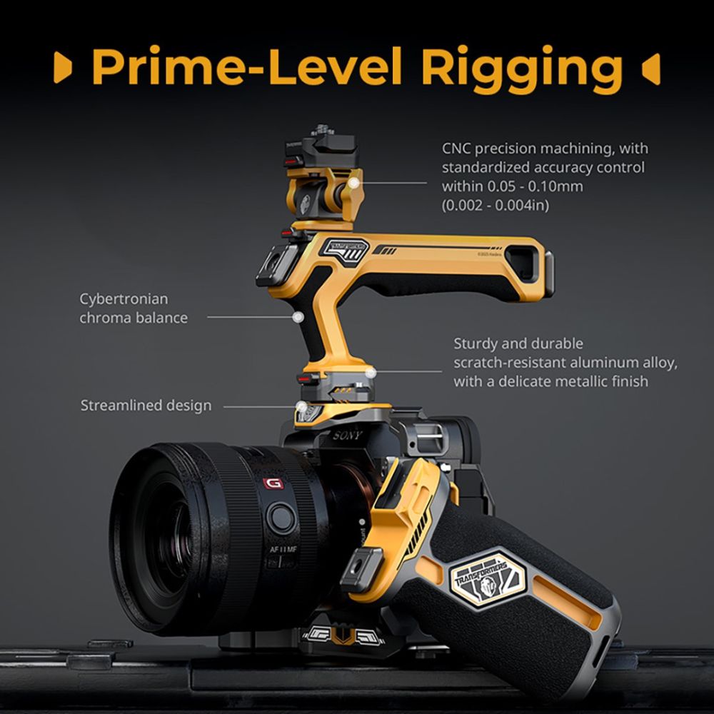 SmallRig 5518 "HawkLock" Kit gabbia a sgancio rapido per Sony Alpha 7R V / Alpha 7 IV / Alpha 7S III (Advanced Edition) "BumbleBee Edition"
