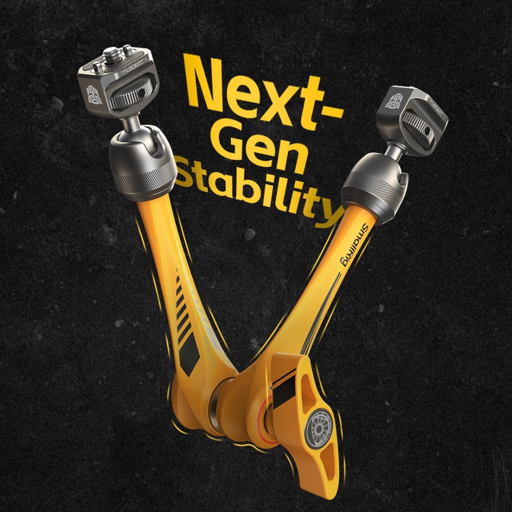SmallRig 5521 Supporto per braccio a rosetta (11") "BumbleBee Edition"