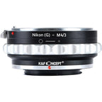 K&F Adattatore per obiettivo Nikon F (tipo G) - Micro 4/3
