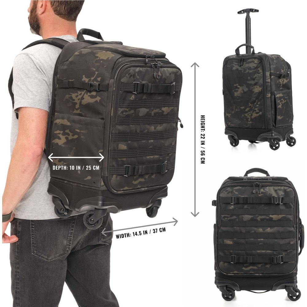 Tenba Axis V2 28L Zaino con rotelle - MultiCam nero