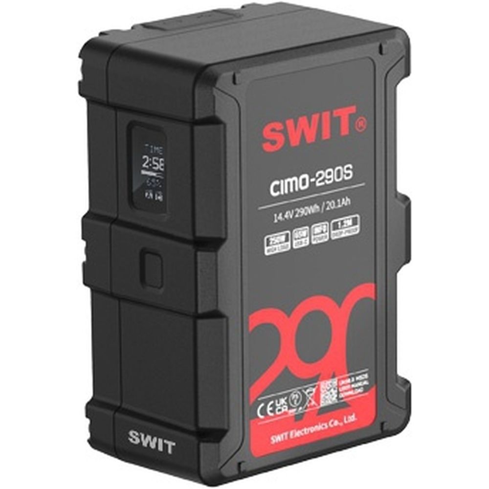 SWIT Batteria V-Mount ad alto carico da 290 Wh e 250 W con USB-C
