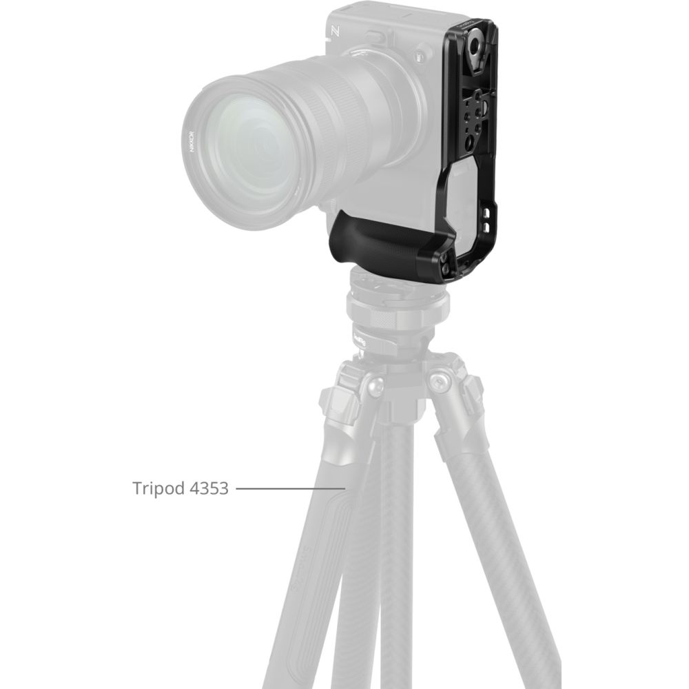 SmallRig 5466 Piastra di montaggio a L con impugnatura in silicone per Nikon ZR