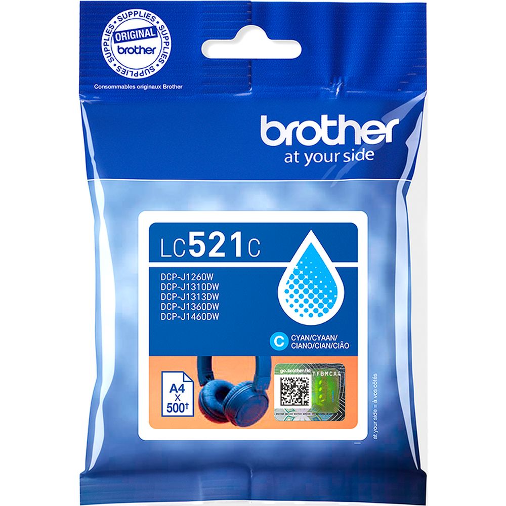 Brother LC-521C Cartuccia d'inchiostro ciano