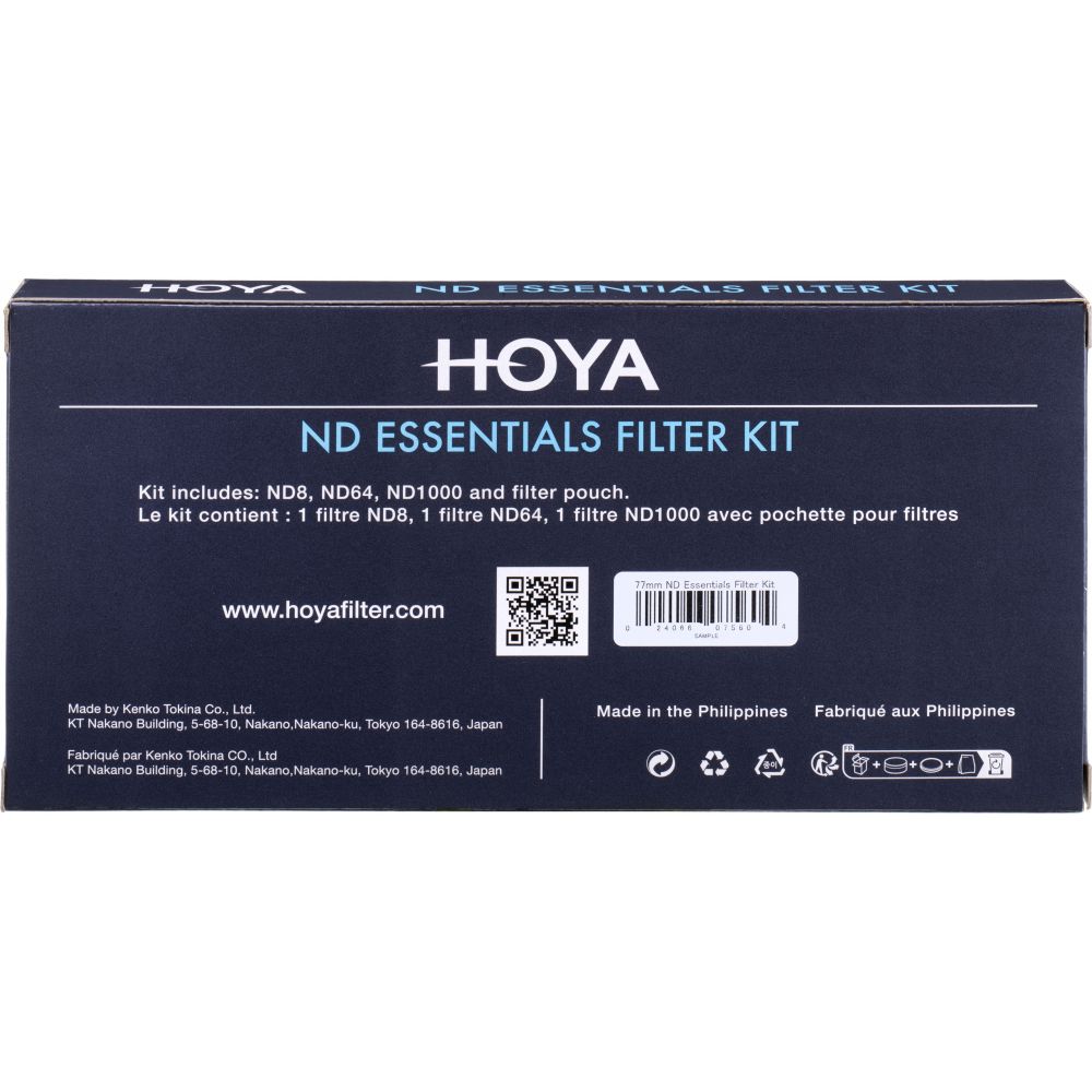 Hoya ND Essentials Kit filtro da 62mm 8/64/1000