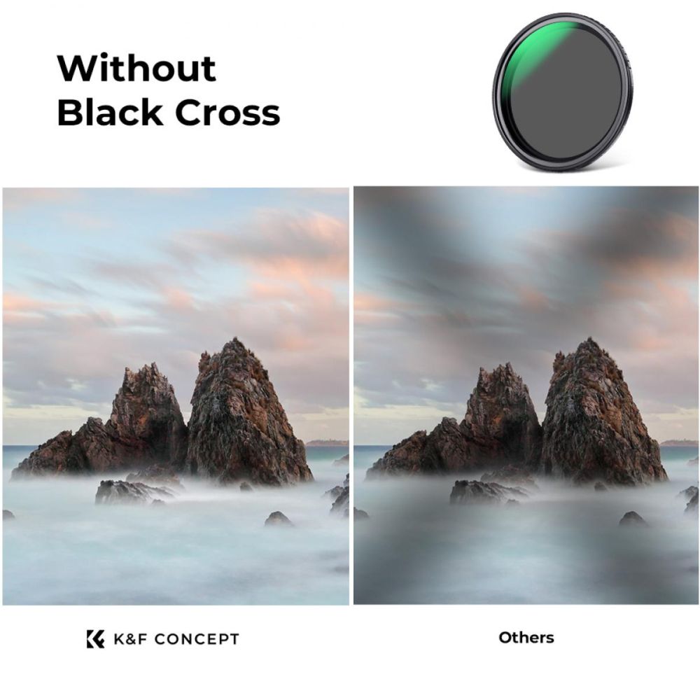 K&F Concept Filtro ND variabile ND2-ND32 Nano X - 67mm