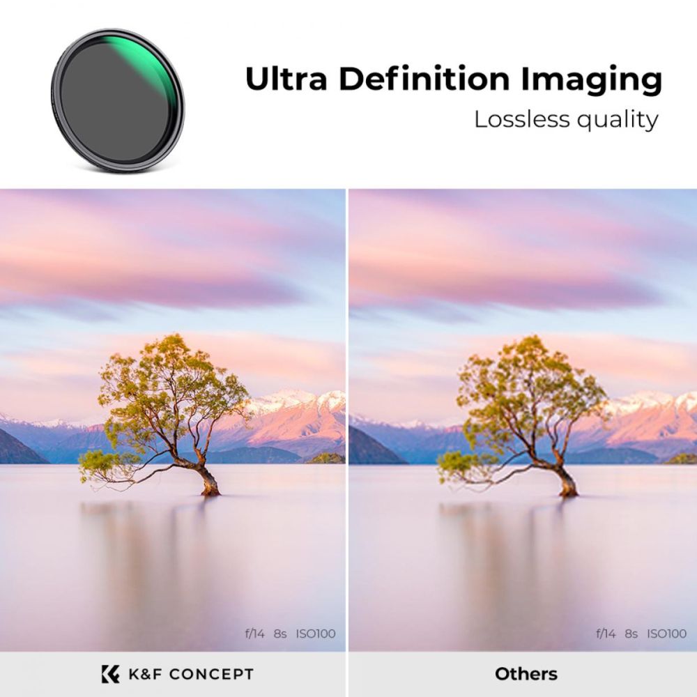 K&F Concept Filtro ND variabile ND2-ND32 Nano X - 67mm