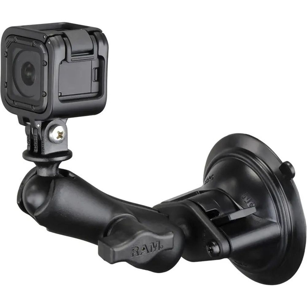 Ram Twist-Lock Supporto a ventosa con adattatore per videocamera action - Medio