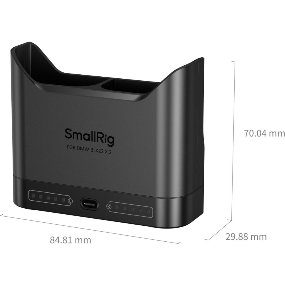 SmallRig 5492 Caricabatterie per fotocamera per DMW-BLK22