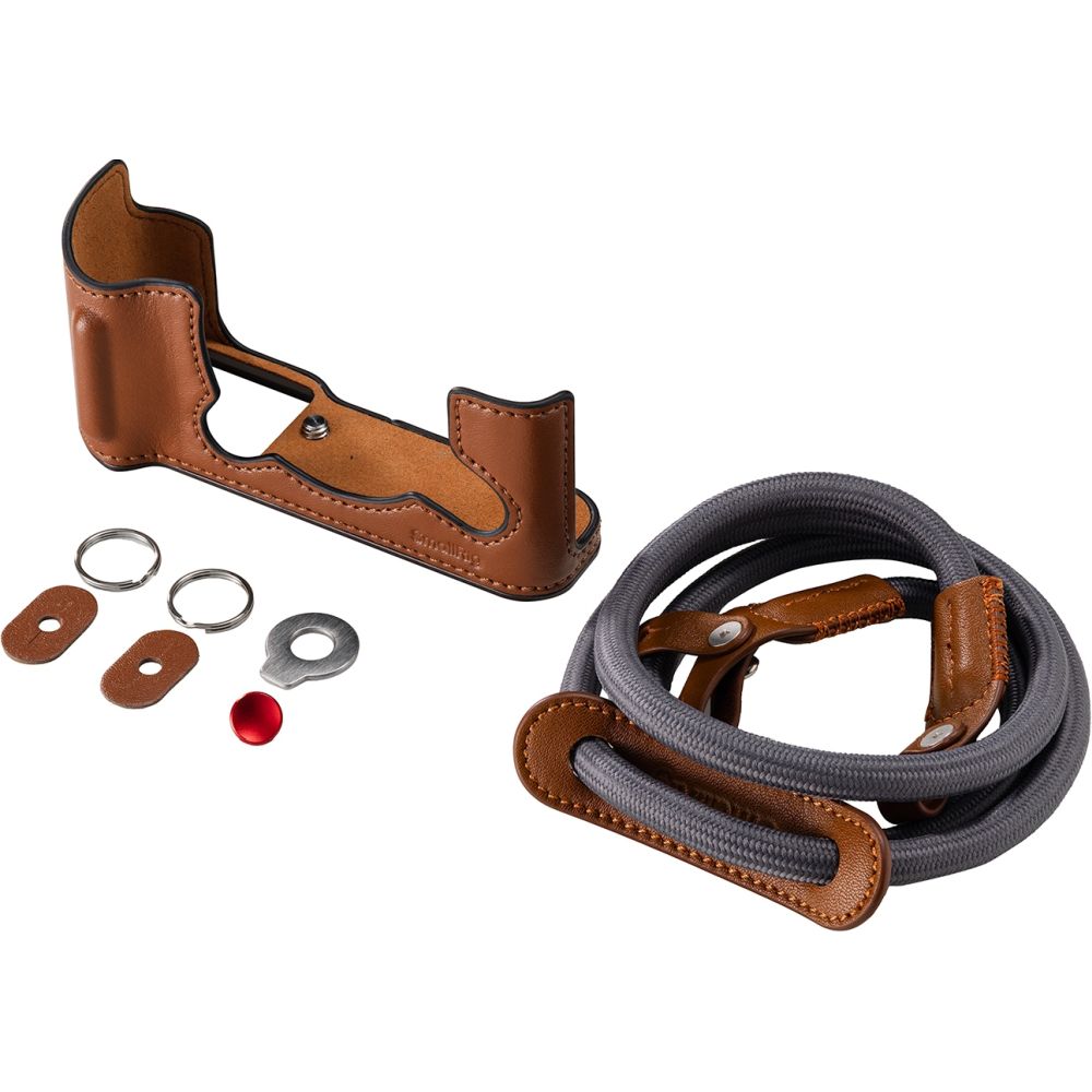 SmallRig 5670 Leather Half Case Kit for FUJIFILM X-T30 / X-T30 II / X-T30 III, Brown