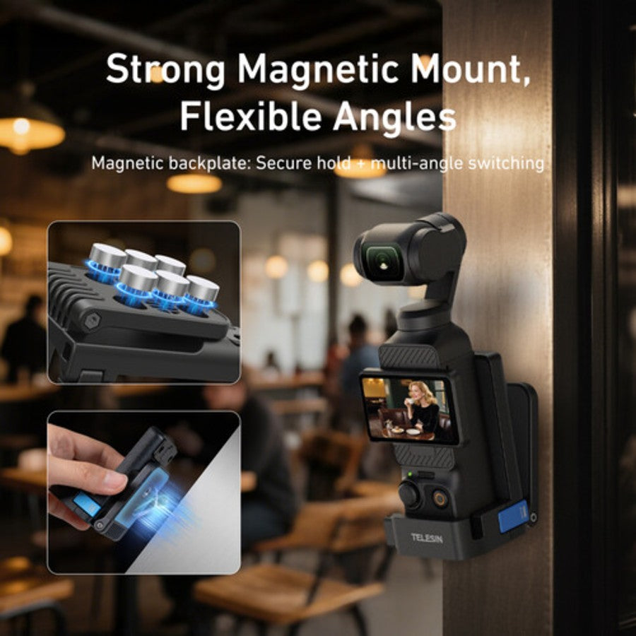 Telesin Supporto Magnetico per DJI Pocket 3