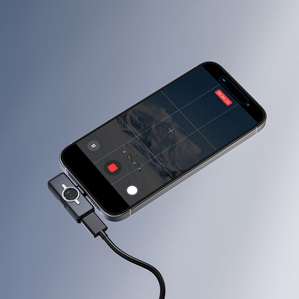 Ulanzi A21 Set microfono wireless + custodia USB-C - nero e bianco