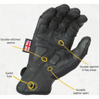 Dirty Rigger Leather Grip 3.0 Glove Full Fingered XL
