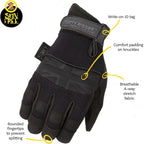 Dirty Rigger Comfort Fit Guanto Rigger Nero Edition M