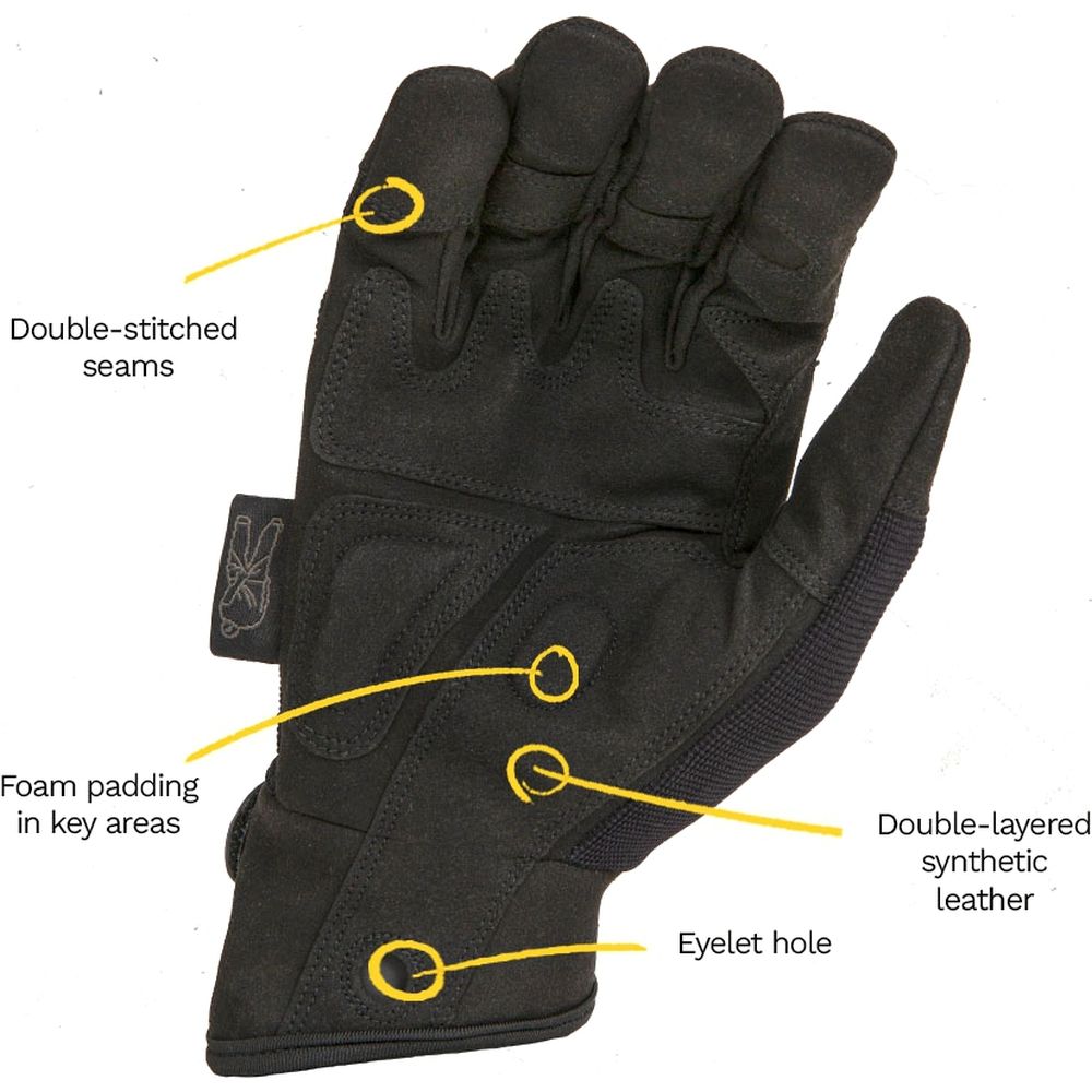 Dirty Rigger Comfort Fit Guanto Rigger Nero Edition M