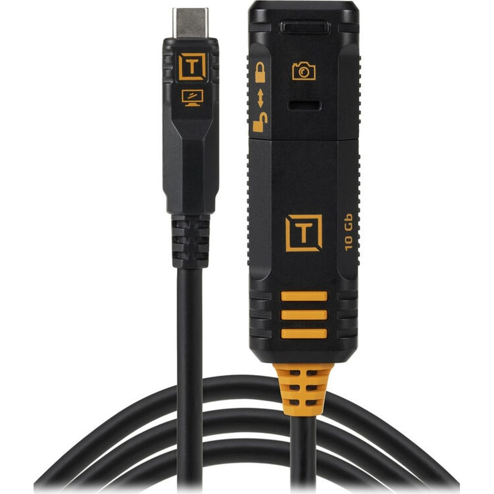 Tether Tools Cavo di prolunga con blocco TetherBoost USB-C TetherPro Optima 10G 4,8 m, nero