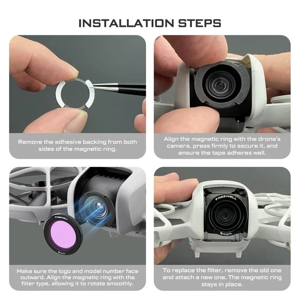 Freewell DJI Neo Filtri ND magnetici Standard Day - Confezione da 3