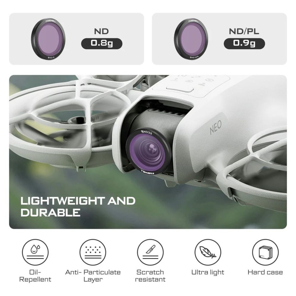 Freewell DJI Neo Filtri ND magnetici Standard Day - Confezione da 3