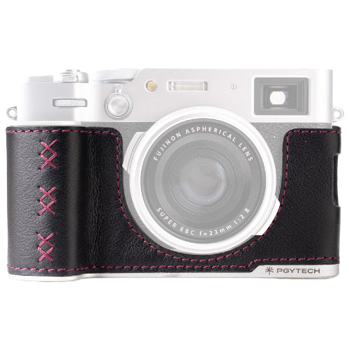 PGYTECH Leather Fotocamera Custodia per Fujifilm X100VI – Midnight Nero