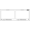 SEETEC FRM1001G Monitor doppio da 10,1" 4RU per montaggio su rack con 12G-SDI