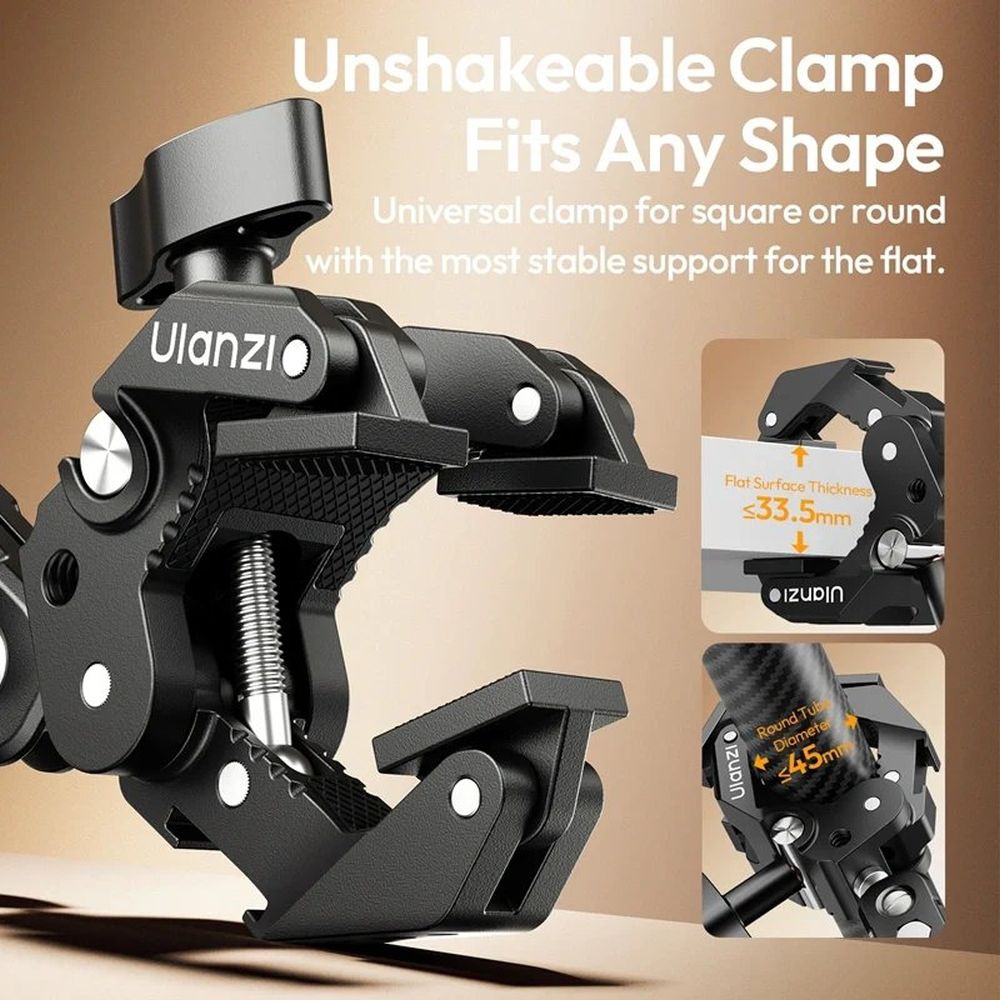 Ulanzi CO78 Kit braccio magico (Super Morsetto e kit braccio magico a due sezioni)