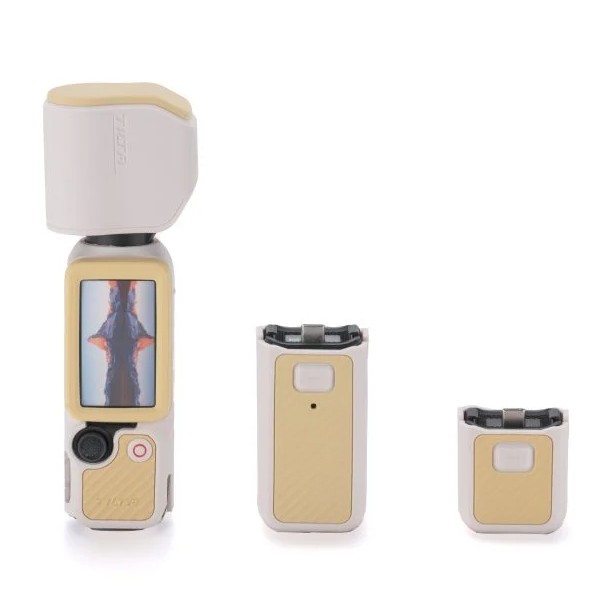 Tilta Custodia protettiva in silicone per DJI Osmo Pocket 4 Power Kit - Beige sabbia
