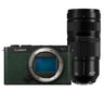 Panasonic LUMIX S9 Body Dark Olive + LUMIX L-attacco S 100-500mm f/5-7.1