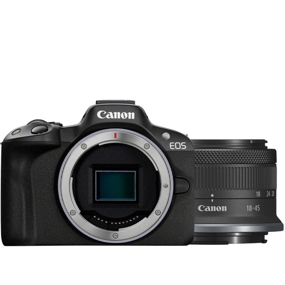 Canon EOS R50 nero + RF-S 18-45mm IS STM + 64 GB