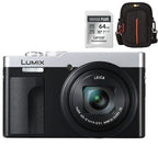 Panasonic Lumix DC-TZ99 Silver/Black + Lexar 64GB SDXC + Case Logic DCB-313