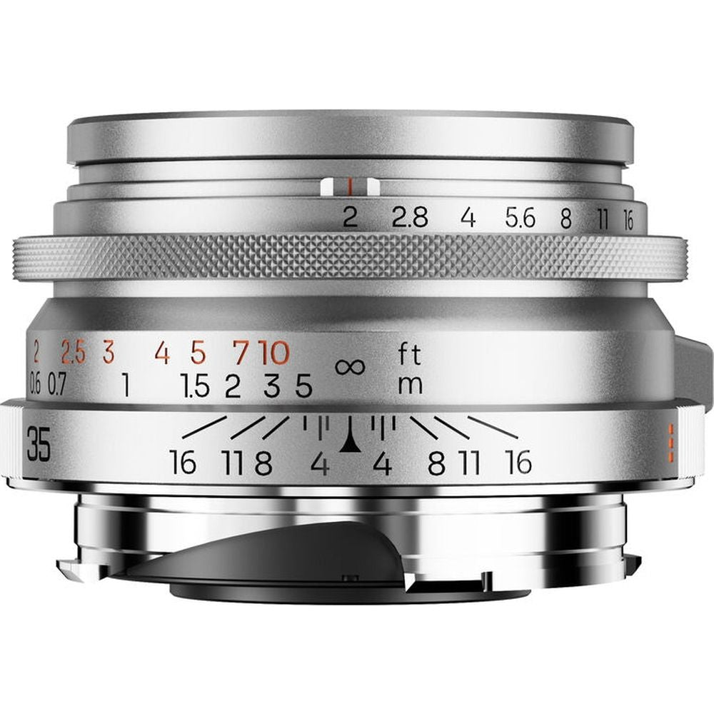 Thypoch Full-frame Ksana 35mm f/2 ASPH. Leica M, argento cromato