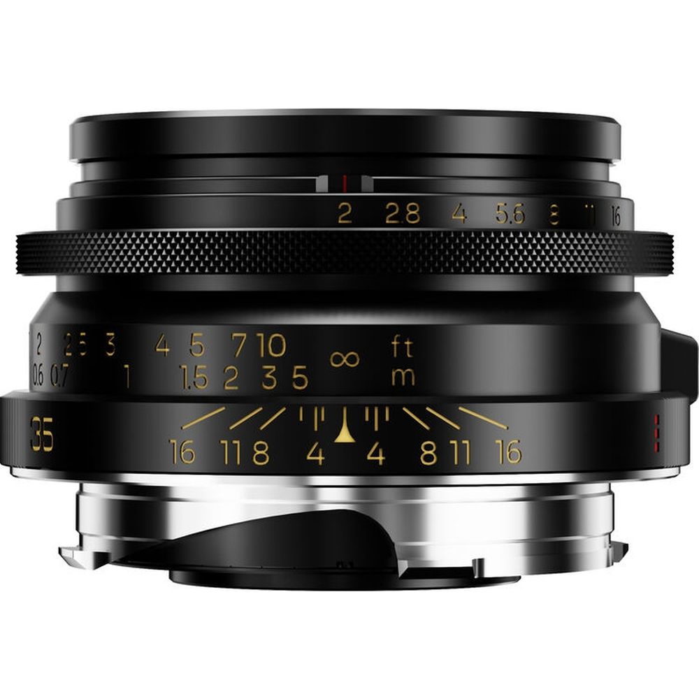 Thypoch Full-frame Ksana 35mm f/2 ASPH. con paraluce Leica M, vernice nera
