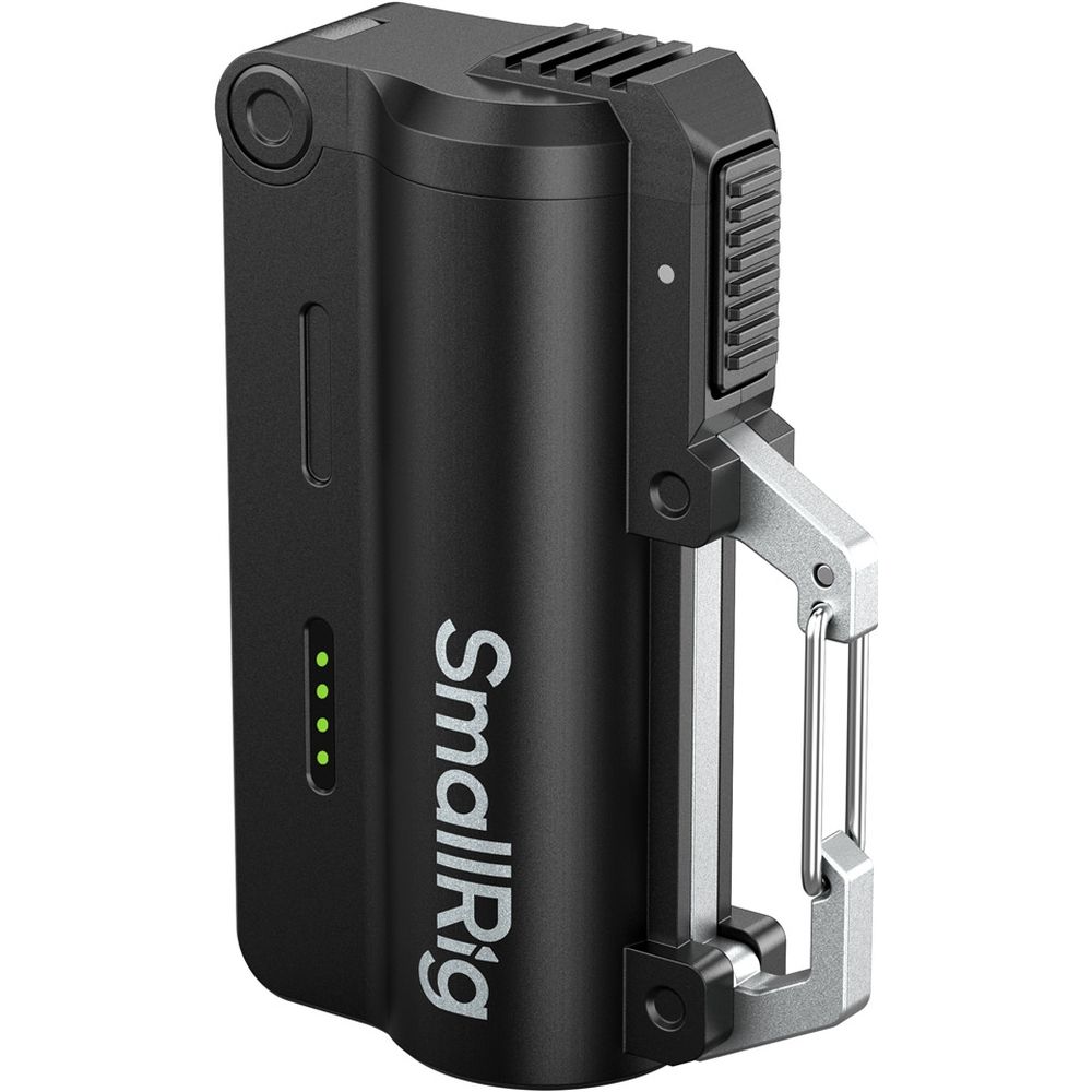 SmallRig 6091 Kit caricabatterie con 2 batterie 21700 da 5000 mAh, colore nero