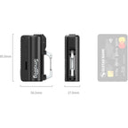 SmallRig 6091 Kit caricabatterie con 2 batterie 21700 da 5000 mAh, colore nero