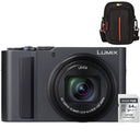Panasonic Lumix DC-TZ300 - Donkerzilver+ Lexar 64GB SDXC + Custodia Logic DCB-313