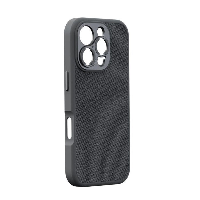ShiftCam iPhone 16 Pro Custodia Dark Grigio Fabric + LensUltra 1,33x Anamorphic